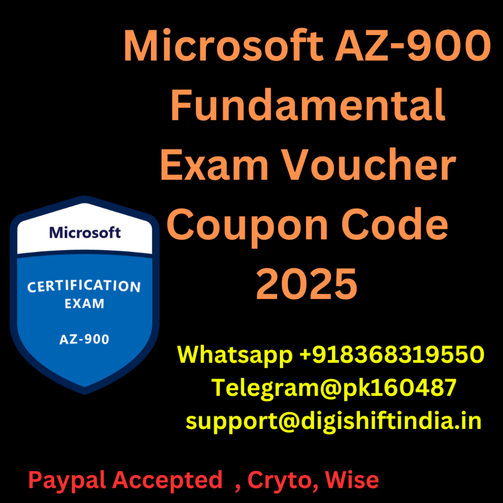 Microsoft Fundamental Exam Voucher AZ 900 Voucher Coupon Codes 2025