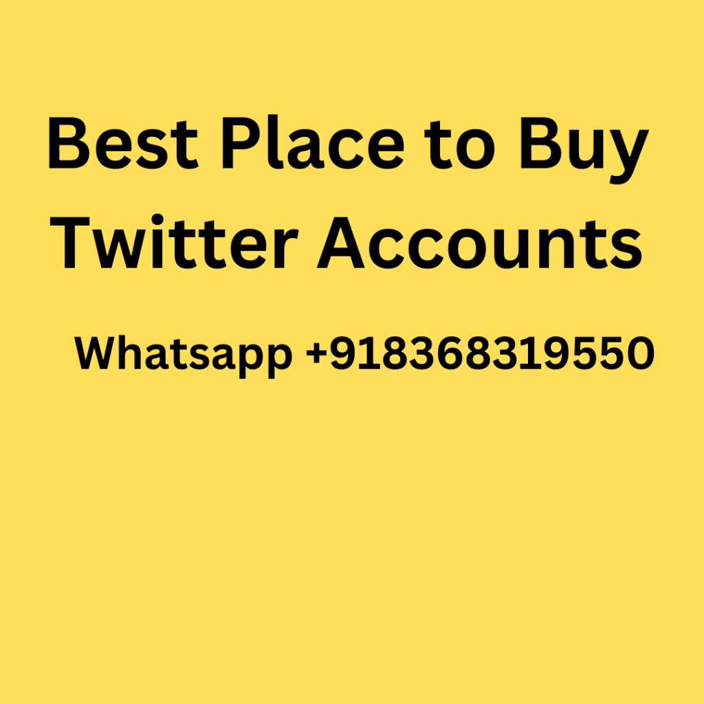 Best Place to Buy Twitter Accounts