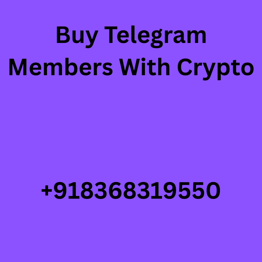 Buy Telegram Members With Crypto
