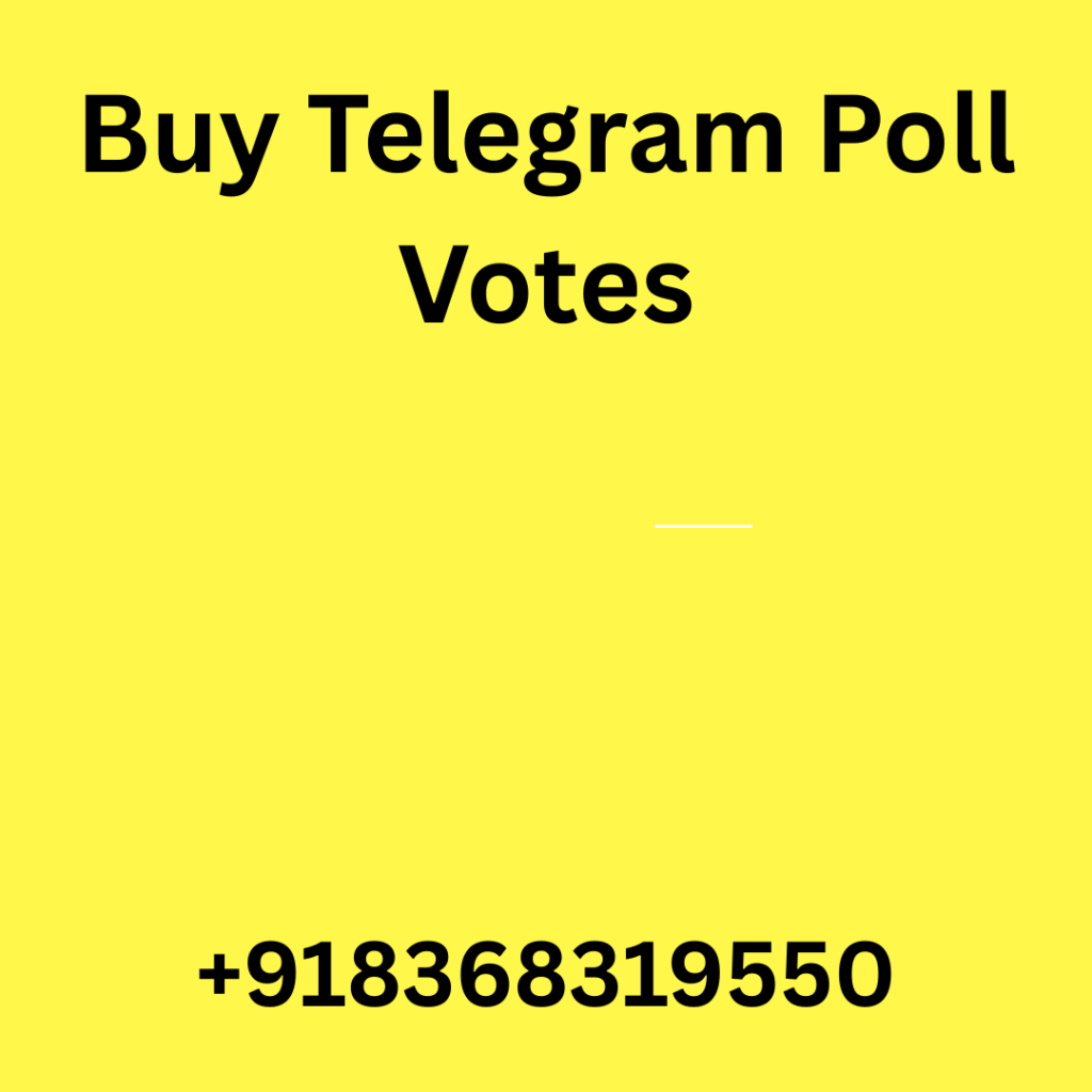 Buy Telegram Poll Votes