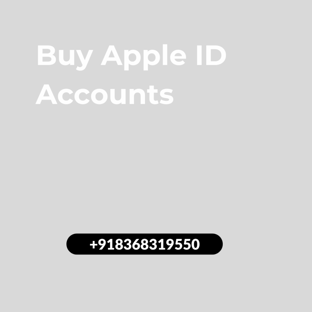 Buy Apple ID Accounts