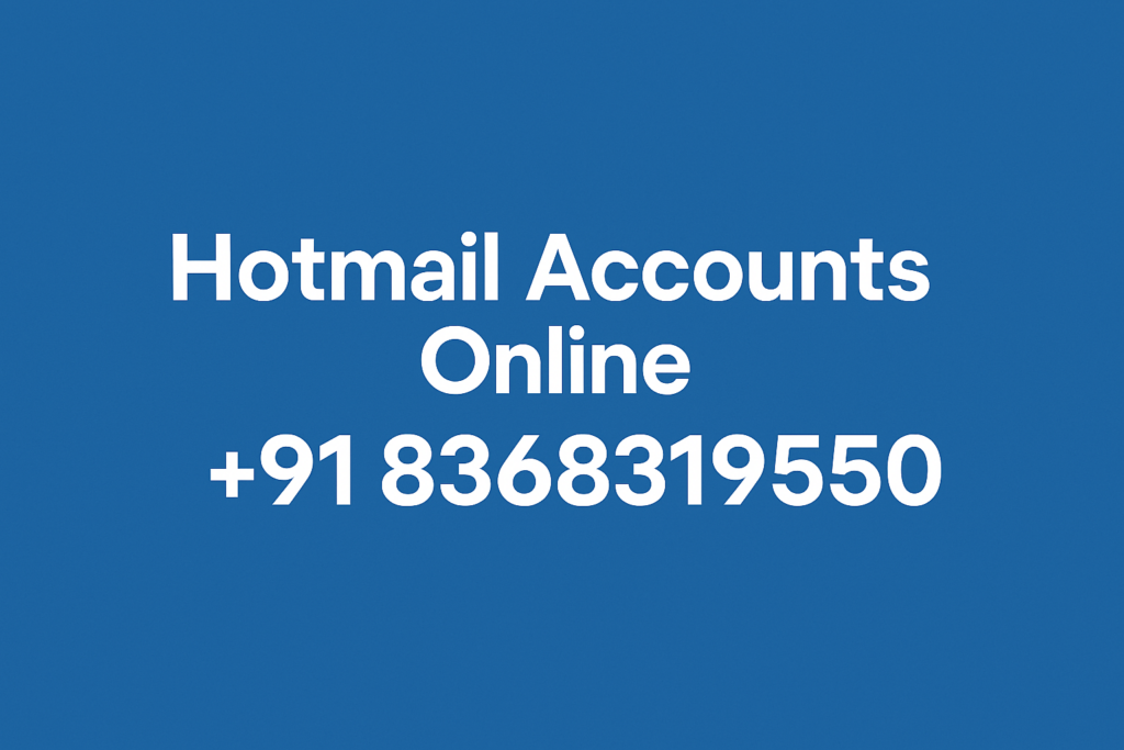 Buy Hotmail Accounts Online 