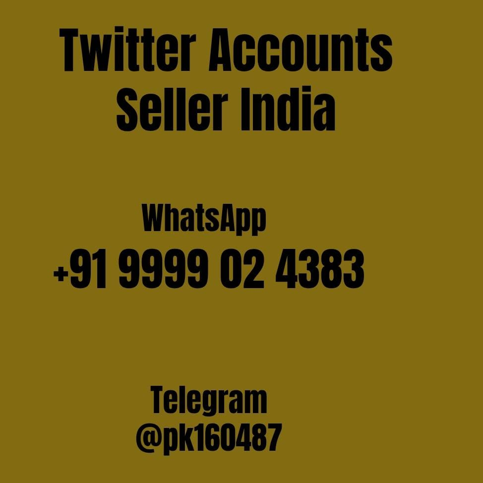 Twitter Accounts Seller India