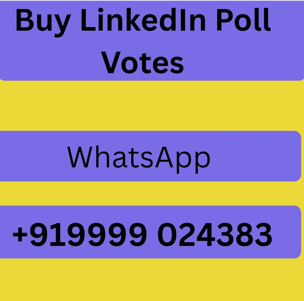 Buy LinkedIn Poll Votes – Boost Professional Engagement Instantly