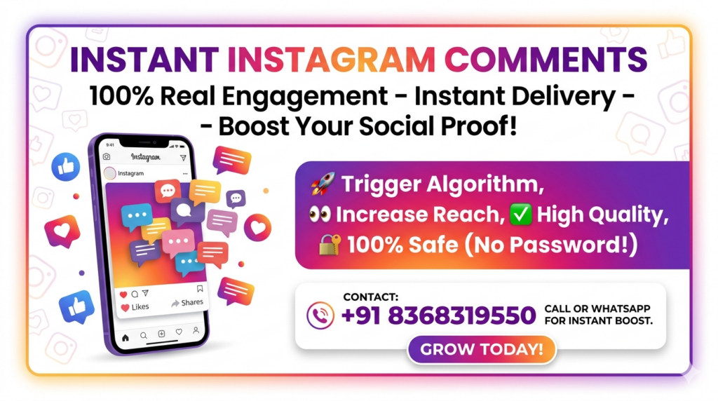 Buy Instagram Comments Instant 