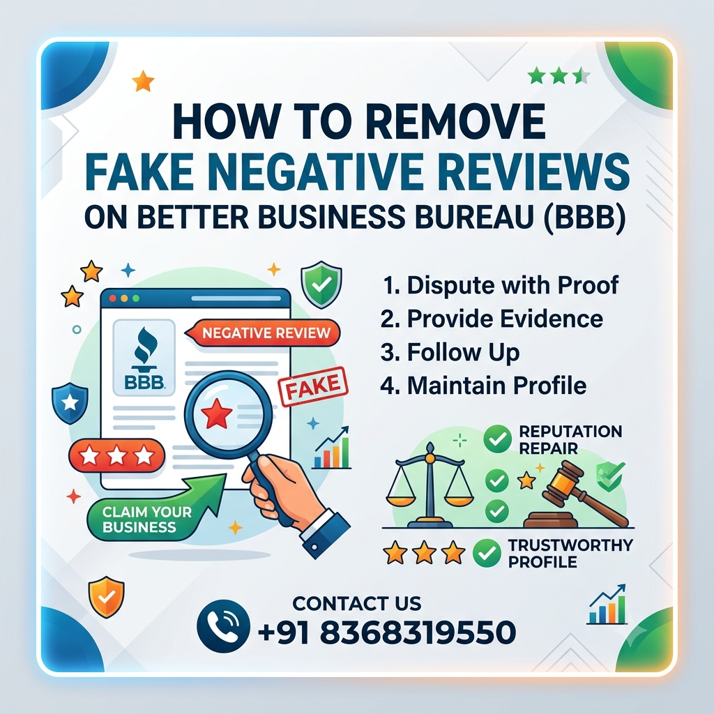How to Remove Fake Negative Reviews on Better Business Bureau (BBB)