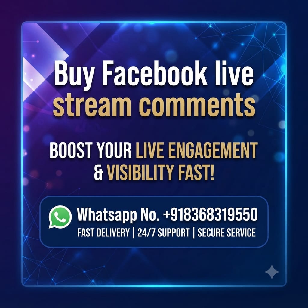 Buy Facebook Live Stream Comments