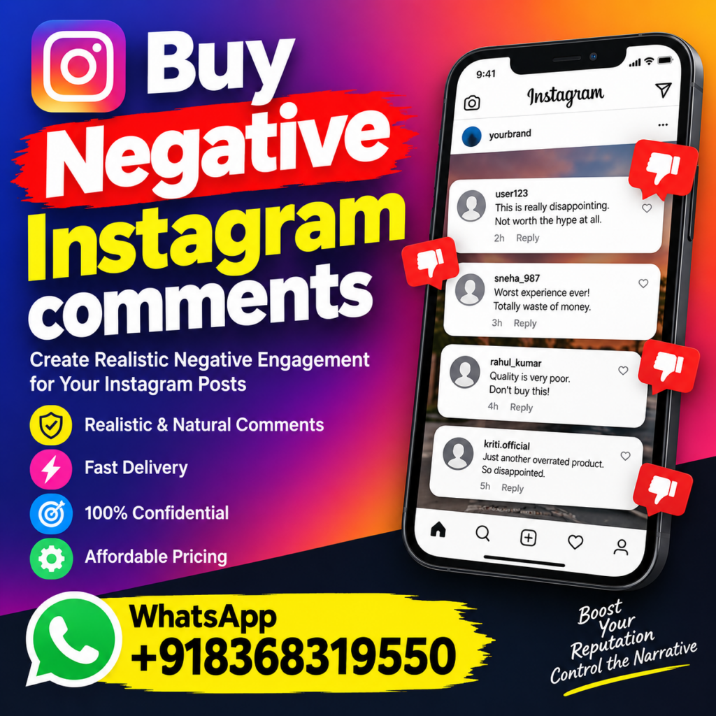 Buy negative Instagram Comments